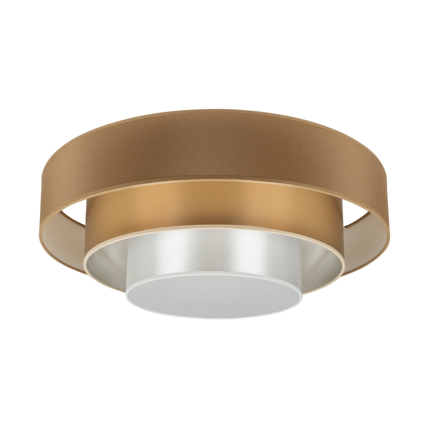 Duolla - LED Plafonjera LUNETA LED/26W/230V pr. 60 cm 4000K braon/zlatna/bela
