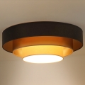 Duolla - LED Plafonjera LUNETA LED/26W/230V pr. 60 cm 4000K braon/zlatna/kremasta