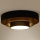 Duolla - LED Plafonjera LUNETA LED/26W/230V pr. 60 cm 4000K crno/zlatna