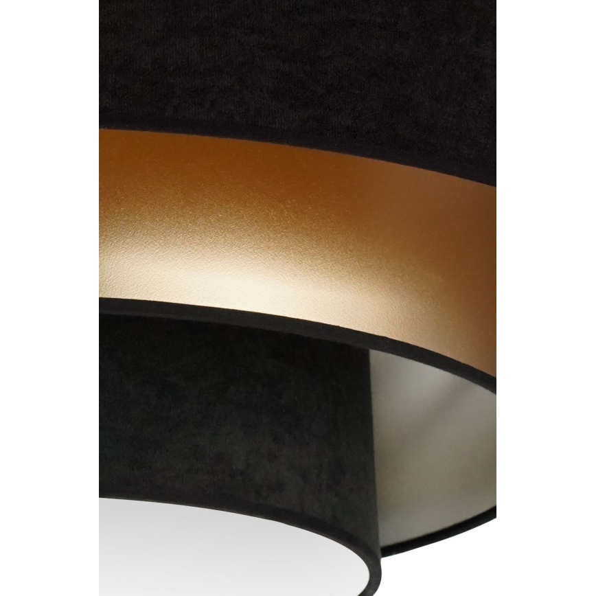 Duolla - LED Plafonjera LUNETA LED/26W/230V pr. 60 cm 4000K crno/zlatna