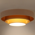 Duolla - LED Plafonjera LUNETA LED/26W/230V pr. 60 cm 4000K kremasta/zlatna/bež