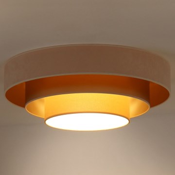 Duolla - LED Plafonjera LUNETA LED/26W/230V pr. 60 cm 4000K kremasta/zlatna/bež