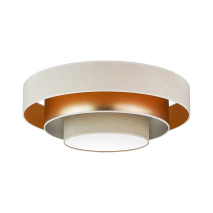 Duolla - LED Plafonjera LUNETA LED/26W/230V pr. 60 cm 4000K kremasta/zlatna/bež