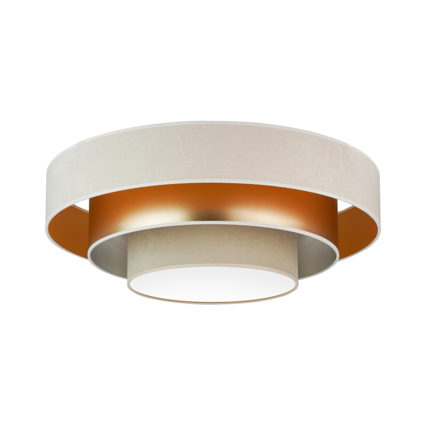 Duolla - LED Plafonjera LUNETA LED/26W/230V pr. 60 cm 4000K kremasta/zlatna/bež