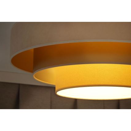 Duolla - LED Plafonjera LUNETA LED/26W/230V pr. 60 cm 4000K kremasta/zlatna/bež