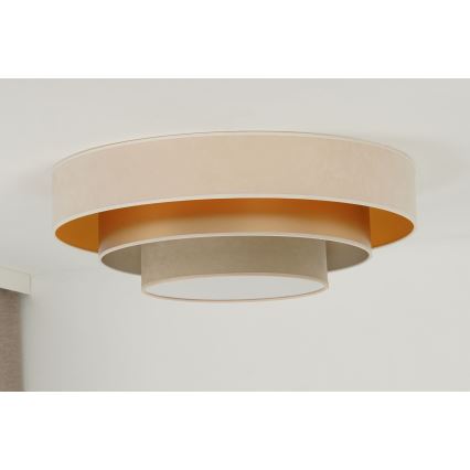 Duolla - LED Plafonjera LUNETA LED/26W/230V pr. 60 cm 4000K kremasta/zlatna/bež