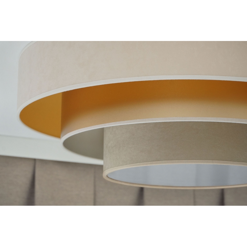 Duolla - LED Plafonjera LUNETA LED/26W/230V pr. 60 cm 4000K kremasta/zlatna/bež