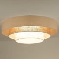 Duolla - LED Plafonjera LUNETA LED/26W/230V pr. 60 cm 4000K ratan/bež/braon