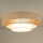 Duolla - LED Plafonjera LUNETA LED/26W/230V pr. 60 cm 4000K ratan/bež/braon