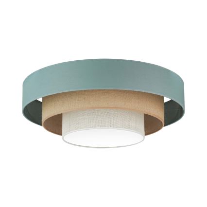 Duolla - LED Plafonjera LUNETA LED/26W/230V pr. 60 cm 4000K tirkizna/bež/kremasta