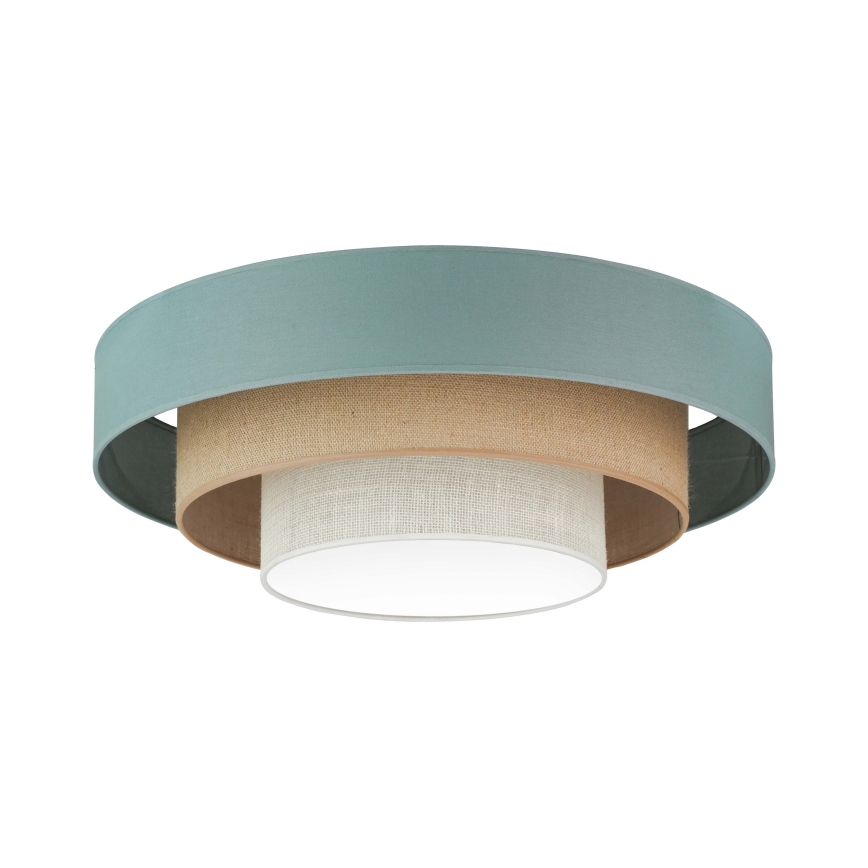 Duolla - LED Plafonjera LUNETA LED/26W/230V pr. 60 cm 4000K tirkizna/bež/kremasta