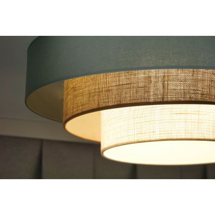 Duolla - LED Plafonjera LUNETA LED/26W/230V pr. 60 cm 4000K tirkizna/bež/kremasta