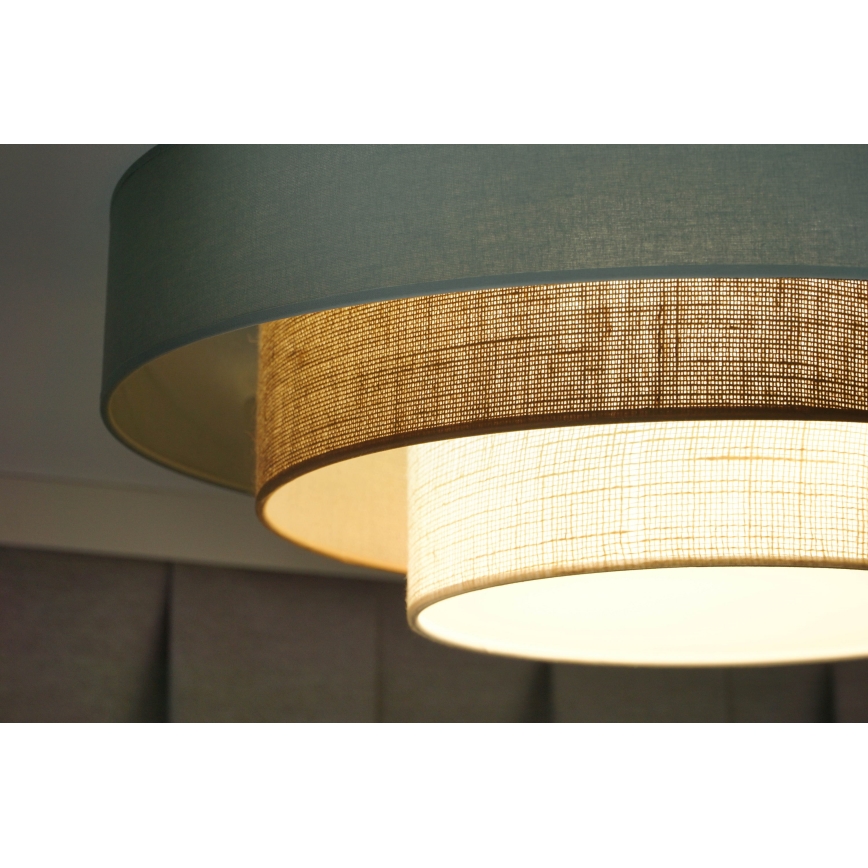 Duolla - LED Plafonjera LUNETA LED/26W/230V pr. 60 cm 4000K tirkizna/bež/kremasta