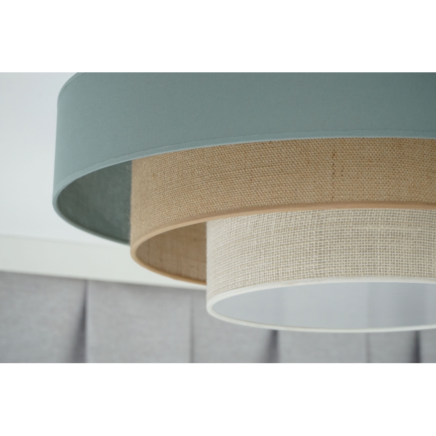 Duolla - LED Plafonjera LUNETA LED/26W/230V pr. 60 cm 4000K tirkizna/bež/kremasta