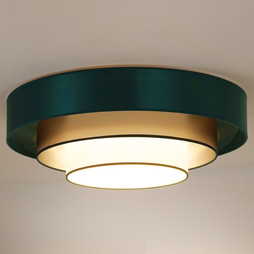 Duolla - LED Plafonjera LUNETA LED/26W/230V pr. 60 cm 4000K zelena/zlatna/bela