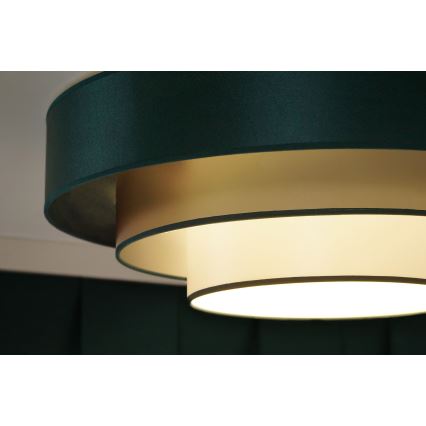 Duolla - LED Plafonjera LUNETA LED/26W/230V pr. 60 cm 4000K zelena/zlatna/bela