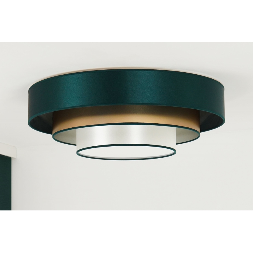 Duolla - LED Plafonjera LUNETA LED/26W/230V pr. 60 cm 4000K zelena/zlatna/bela