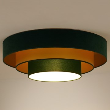 Duolla - LED Plafonjera LUNETA LED/26W/230V pr. 60 cm 4000K zelena/zlatna