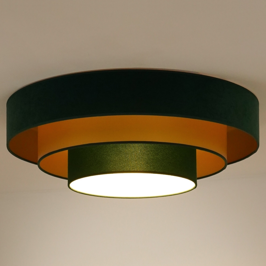 Duolla - LED Plafonjera LUNETA LED/26W/230V pr. 60 cm 4000K zelena/zlatna
