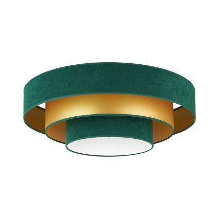 Duolla - LED Plafonjera LUNETA LED/26W/230V pr. 60 cm 4000K zelena/zlatna