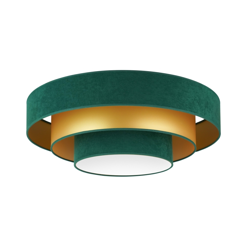 Duolla - LED Plafonjera LUNETA LED/26W/230V pr. 60 cm 4000K zelena/zlatna