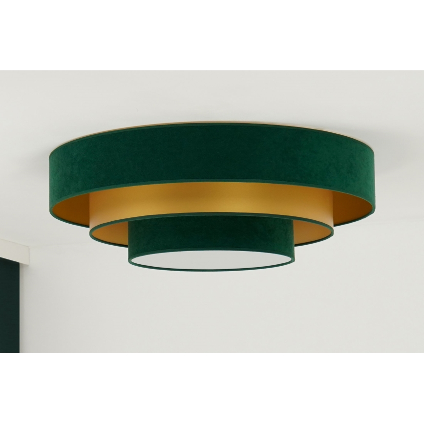 Duolla - LED Plafonjera LUNETA LED/26W/230V pr. 60 cm 4000K zelena/zlatna
