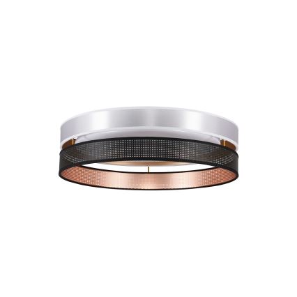 Duolla - LED Plafonjera ROLLER DUO SHINY LED/24W/230V pr. 45 cm srebrno/crno