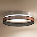 Duolla - LED Plafonjera ROLLER DUO SHINY LED/24W/230V pr. 45 cm bela/bakrena