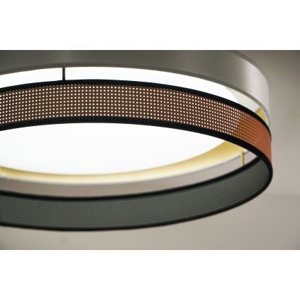 Duolla - LED Plafonjera ROLLER DUO SHINY LED/24W/230V pr. 45 cm bela/bakrena