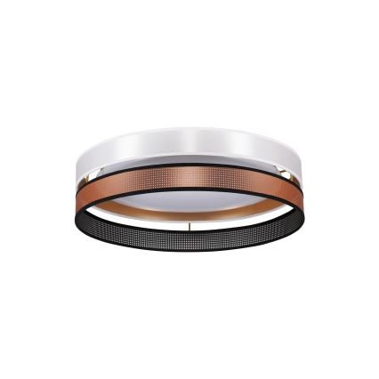 Duolla - LED Plafonjera ROLLER DUO SHINY LED/24W/230V pr. 45 cm bela/bakrena