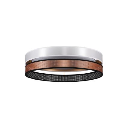 Duolla - LED Plafonjera ROLLER DUO SHINY LED/24W/230V pr. 45 cm bela/bakrena