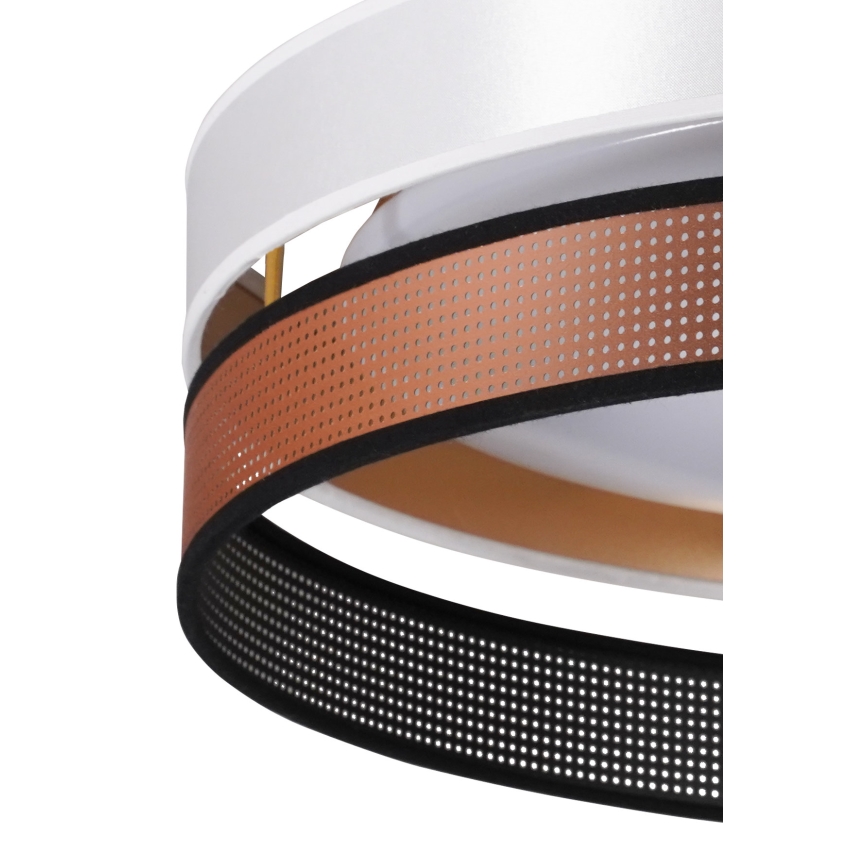 Duolla - LED Plafonjera ROLLER DUO SHINY LED/24W/230V pr. 45 cm bela/bakrena