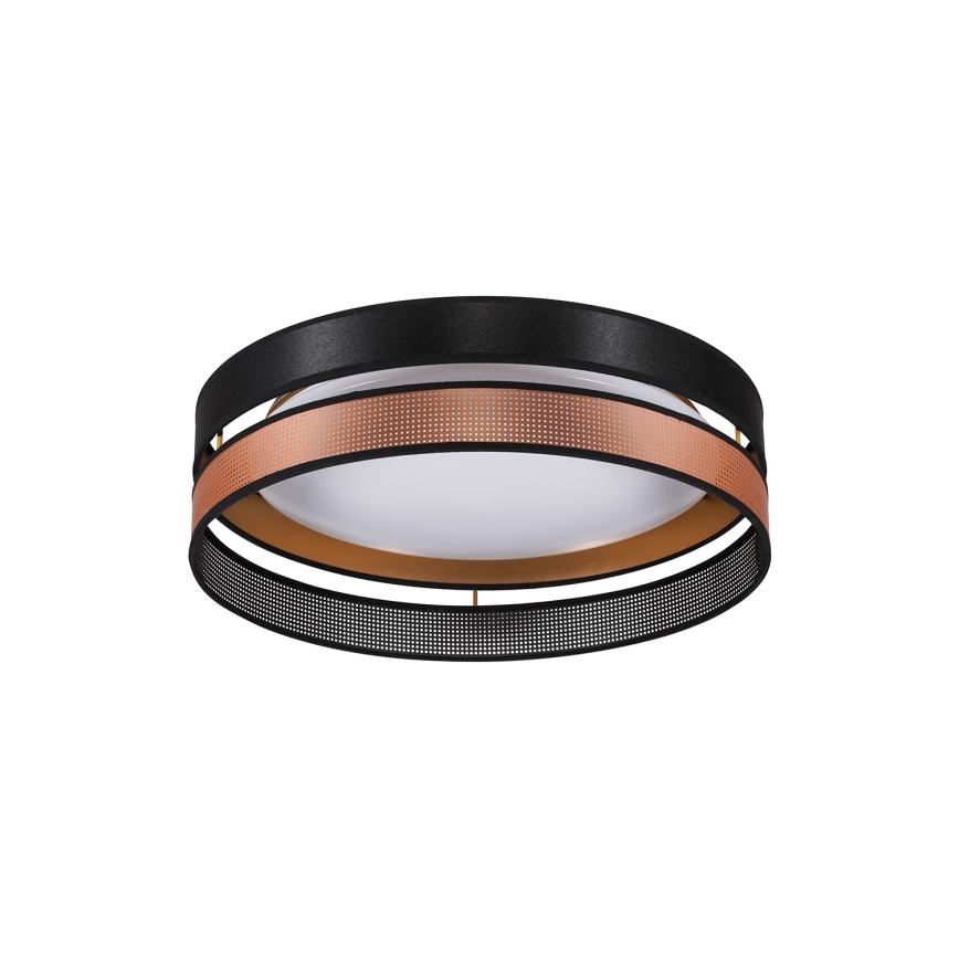 Duolla - LED Plafonjera ROLLER DUO SHINY LED/24W/230V pr. 45 cm crno/bakrena