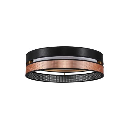 Duolla - LED Plafonjera ROLLER DUO SHINY LED/24W/230V pr. 45 cm crno/bakrena