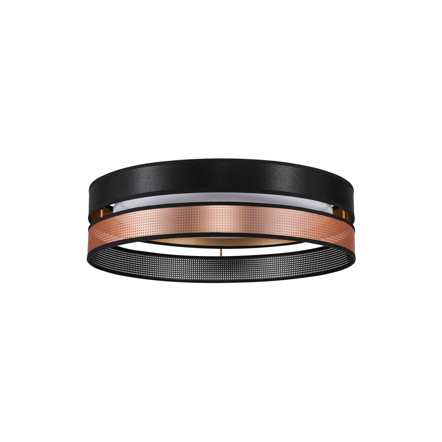 Duolla - LED Plafonjera ROLLER DUO SHINY LED/24W/230V pr. 45 cm crno/bakrena