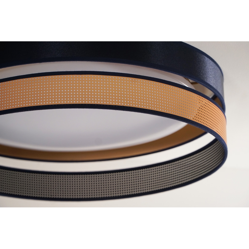 Duolla - LED Plafonjera ROLLER DUO SHINY LED/24W/230V pr. 45 cm plava/bakrena