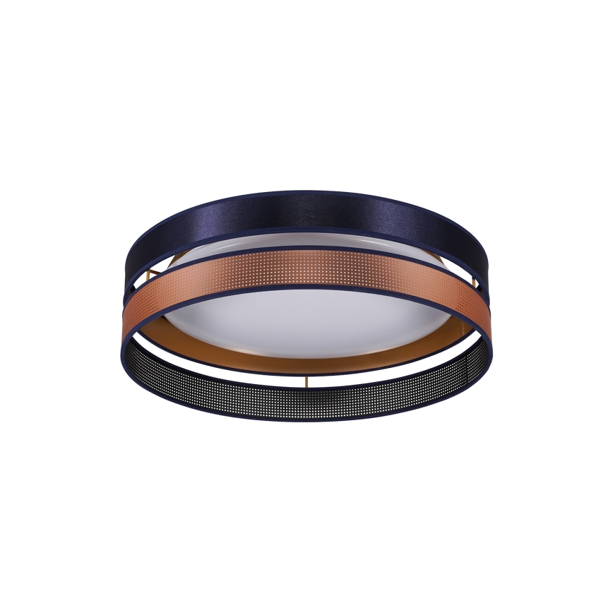 Duolla - LED Plafonjera ROLLER DUO SHINY LED/24W/230V pr. 45 cm plava/bakrena