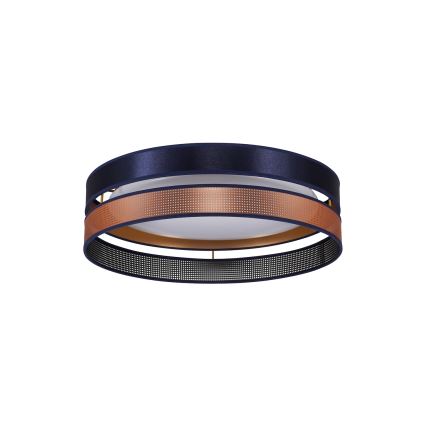 Duolla - LED Plafonjera ROLLER DUO SHINY LED/24W/230V pr. 45 cm plava/bakrena