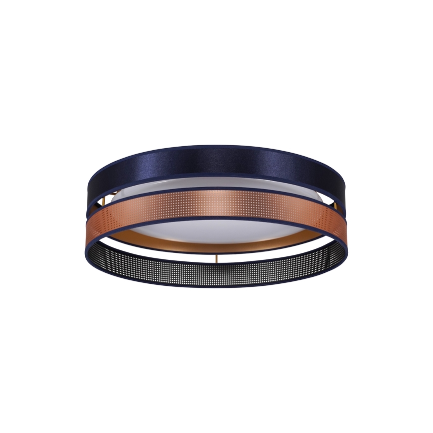 Duolla - LED Plafonjera ROLLER DUO SHINY LED/24W/230V pr. 45 cm plava/bakrena