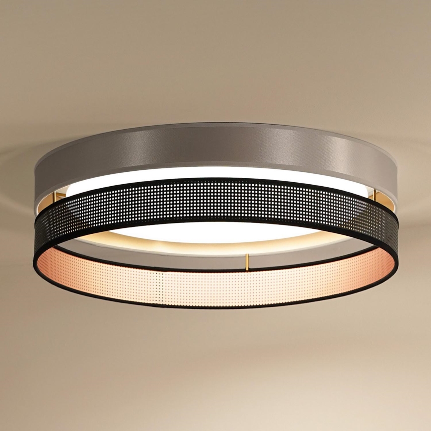 Duolla - LED Plafonjera ROLLER DUO SHINY LED/24W/230V pr. 45 cm srebrno/crno