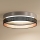 Duolla - LED Plafonjera ROLLER DUO SHINY LED/24W/230V pr. 45 cm srebrno/crno