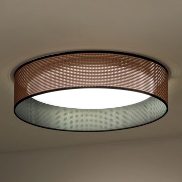 Duolla - LED Plafonjera ROLLER LED/24W/230V pr. 45 cm bakrena/crno