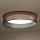 Duolla - LED Plafonjera ROLLER LED/24W/230V pr. 45 cm bakrena/crno