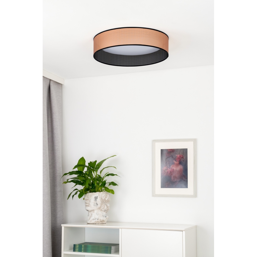 Duolla - LED Plafonjera ROLLER LED/24W/230V pr. 45 cm bakrena/crno
