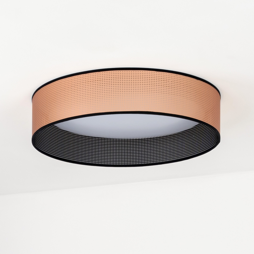 Duolla - LED Plafonjera ROLLER LED/24W/230V pr. 45 cm bakrena/crno