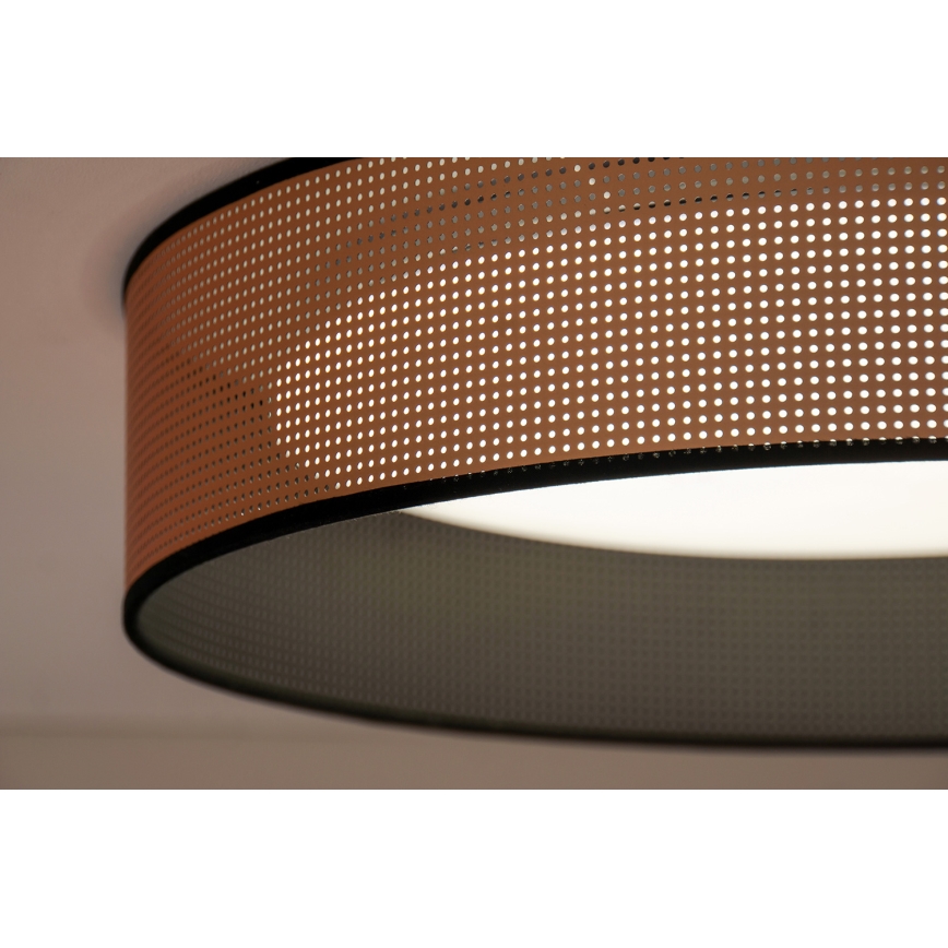 Duolla - LED Plafonjera ROLLER LED/24W/230V pr. 45 cm bakrena/crno