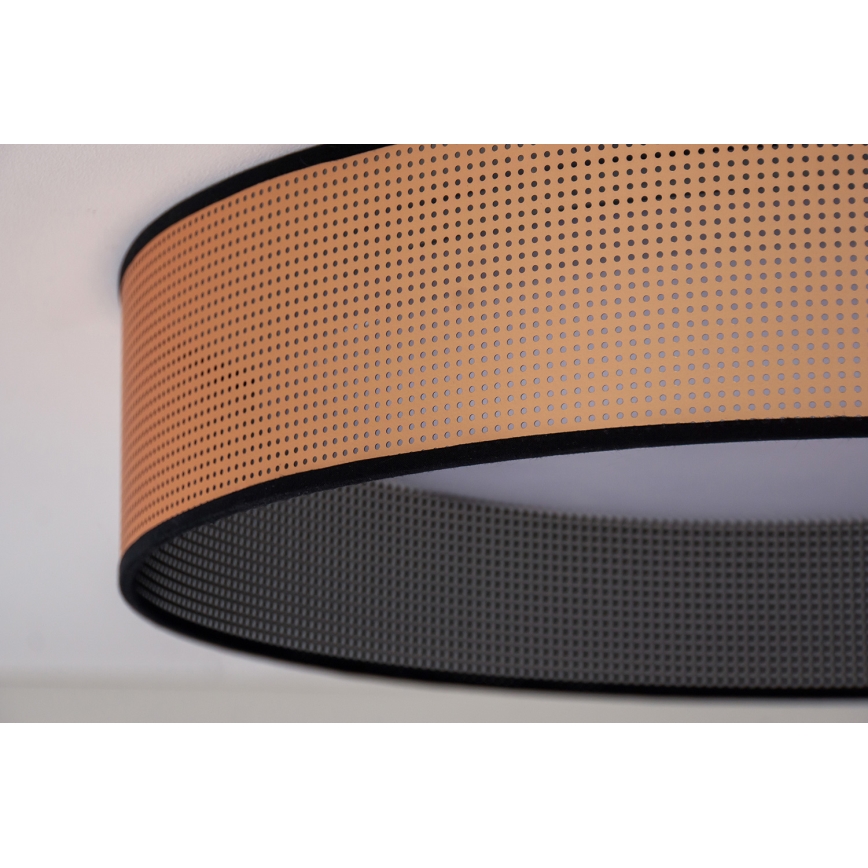 Duolla - LED Plafonjera ROLLER LED/24W/230V pr. 45 cm bakrena/crno