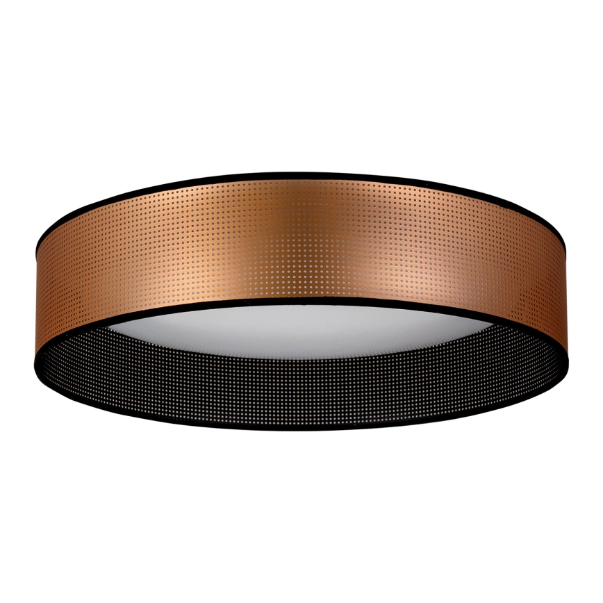 Duolla - LED Plafonjera ROLLER LED/24W/230V pr. 45 cm bakrena/crno