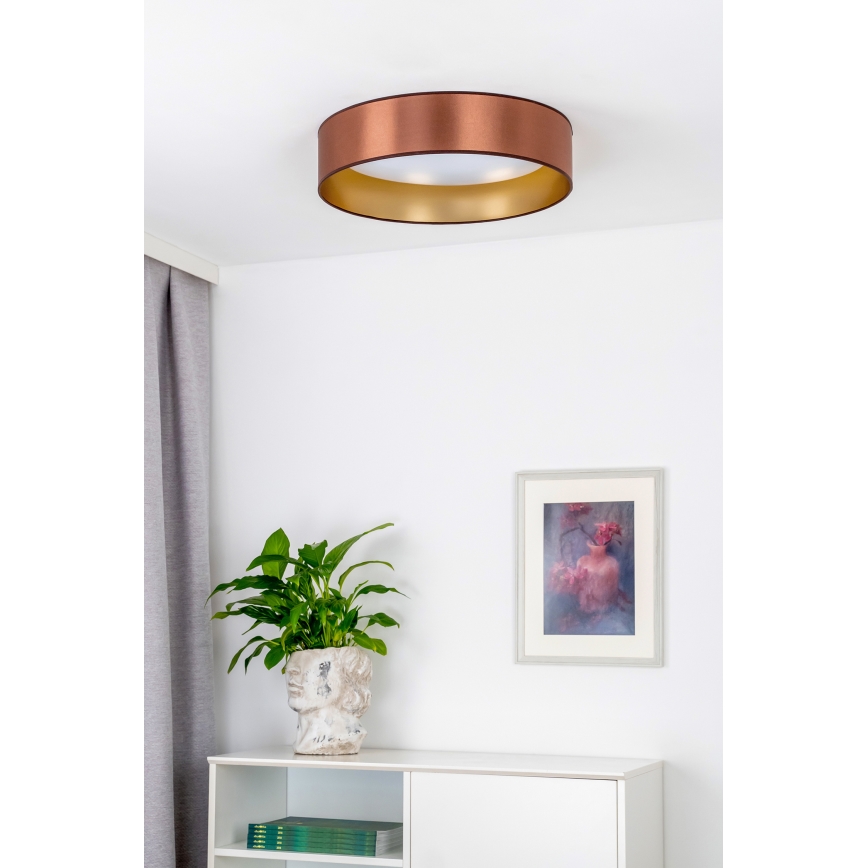 Duolla - LED Plafonjera ROLLER LED/24W/230V pr. 45 cm bakrena/zlatna