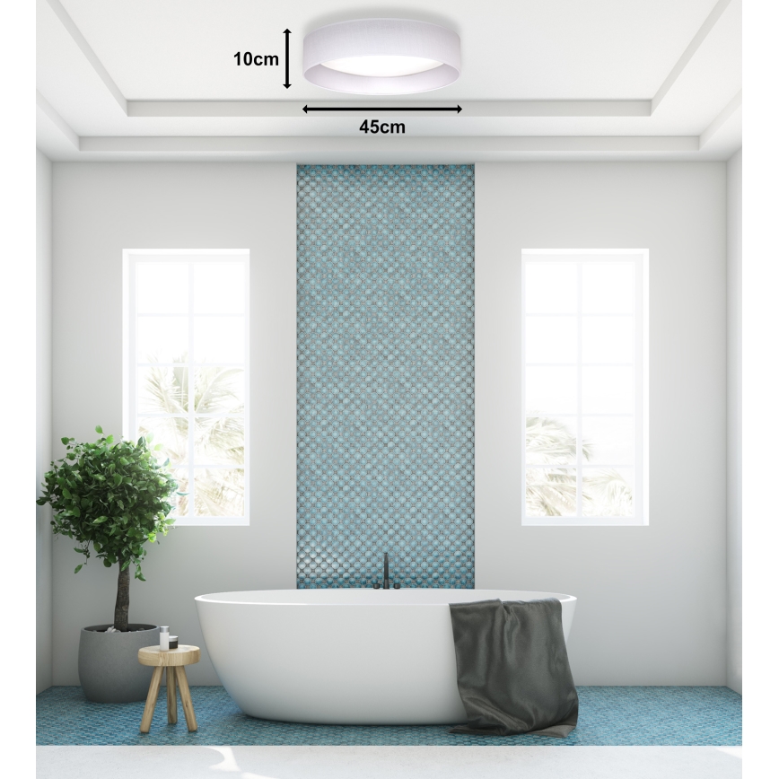 Duolla - LED Plafonjera ROLLER LED/24W/230V pr. 45 cm bela
